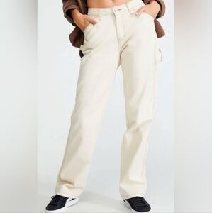 PacSun Ultra High Rise Flare Carpenter Jeans Bone Ivory Cream NWT Womens Size 29